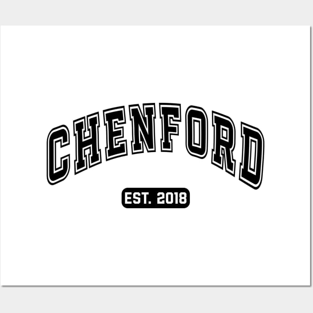 CHENFORD EST. 2018 (Black Text) | The Rookie Wall Art by gottalovetherookie